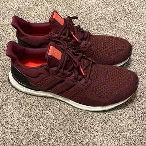 Mens Maroon Adidas Ultra Boost size 12